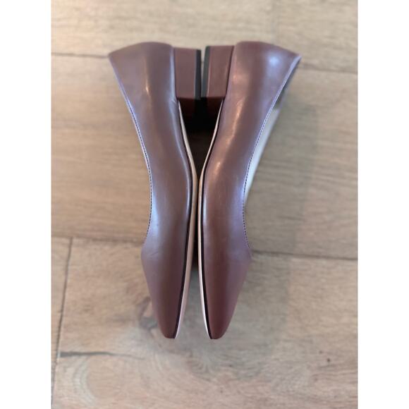 Women's Cole Haan Vesta Shoes Sz 6.5 C Width Brown Leather Pointy Toe Flat Sz - Picture 6 of 7